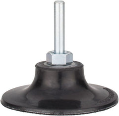 Tru-Maxx - 3" Diam Quick-Change Type P Disc Backing Pad - 1/4" Shank Diam, Medium Density, 20,000 RPM, Quick-Lok Compatible - Exact Tooling