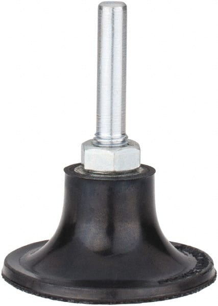 Tru-Maxx - 2" Diam Quick-Change Type P Disc Backing Pad - 1/4" Shank Diam, Hard Density, 30,000 RPM, Quick-Lok Compatible - Exact Tooling