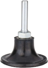 Tru-Maxx - 2" Diam Quick-Change Type P Disc Backing Pad - 1/4" Shank Diam, Hard Density, 30,000 RPM, Quick-Lok Compatible - Exact Tooling