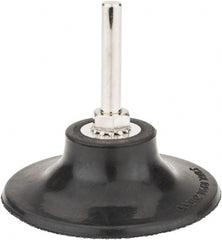 Tru-Maxx - 3" Diam Quick-Change Type S Disc Backing Pad - 1/4" Shank Diam, Soft Density, 20,000 RPM, Quick-Lok Compatible - Exact Tooling