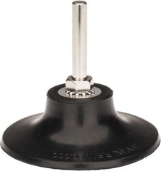 Tru-Maxx - 3" Diam Quick-Change Type R Disc Backing Pad - 1/4" Shank Diam, Hard Density, 20,000 RPM, Quick-Lok Compatible - Exact Tooling