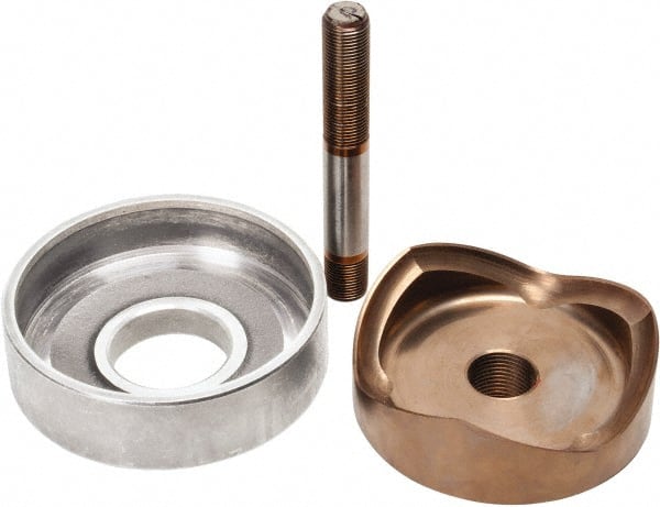 Greenlee - 4.544 Inch Hole Diameter x 4 Inch Hole Length x Round, Knockout Punch Unit - Battery and Hydraulic Operated, 10 Gauge Max in Mild Steel - Exact Tooling