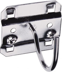 Triton - 2" ID, Pegboard Curved Hook Pegboard Hook - 2-1/4" Projection, 90° Bend, Stainless Steel - Exact Tooling