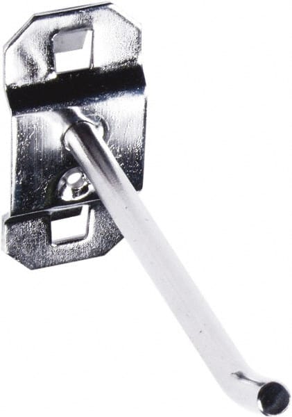 Triton - 3/16" Diam, Single Angled End Pegboard Hook - 1" Projection, 30° Bend, Stainless Steel - Exact Tooling