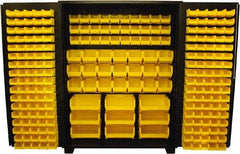 Jamco - 230 Bin Storage Cabinet - Steel, 60" Wide x 24" Deep x 78" High, Black - Exact Tooling