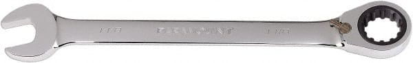 Paramount - 1-1/8" 12 Point Combination Wrench - 13° Head Angle, 15-7/8" OAL, Chrome Vanadium Steel, Polished Finish - Exact Tooling
