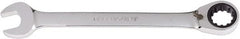 Paramount - 1" 12 Point Combination Wrench - 13° Head Angle, 12-11/16" OAL, Chrome Vanadium Steel, Polished Finish - Exact Tooling