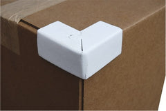 Vestil - 2" Long x 1-1/2" Wide x 1-1/2" High x 1/16" Thick Corner - White, Cardboard Box - Exact Tooling