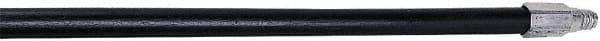 Rubbermaid - 60 x 1-1/16" Wood Handle for Push Brooms - Threaded Connection, Black - Exact Tooling