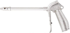 Value Collection - 230 Max psi High Flow Safety Nozzle High Flow Safety Air Gun - 1/4 NPT Inlet, 12" Tube Length, Chrome Plated Aluminum - Exact Tooling