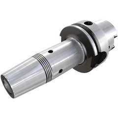 Iscar - 6mm Hole Diam, HSK63A Taper Shank Shrink Fit Tool Holder & Adapter - 160mm Projection, 21mm Nose Diam, 36mm Clamping Depth, 25,000 RPM, Through Coolant - Exact Tooling