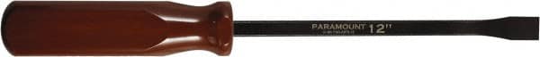 Paramount - 12" OAL Pry Bar - 3/4" Wide, Carbon Steel - Exact Tooling