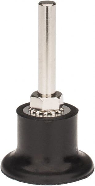 Tru-Maxx - 1-1/2" Diam Quick-Change Type R Disc Backing Pad - 1/4" Shank Diam, Soft Density, 30,000 RPM, Quick-Lok Compatible - Exact Tooling