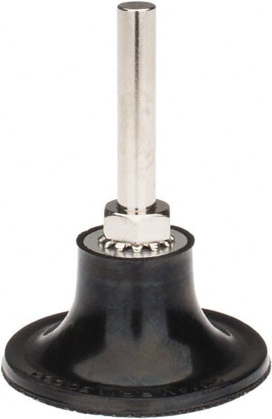 Tru-Maxx - 2" Diam Quick-Change Type R Disc Backing Pad - 1/4" Shank Diam, Hard Density, 30,000 RPM, Quick-Lok Compatible - Exact Tooling