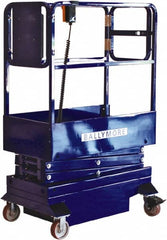 Ballymore - 500 Lb Capacity, 120" Lift Height, Battery Operated Mini Scissor Lift - 120" Lift Height, Battery Operated - Exact Tooling