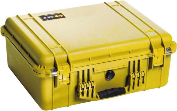 Pelican Products, Inc. - 17-13/64" Wide x 8-13/32" High, Clamshell Hard Case - Yellow, Polyethylene - Exact Tooling