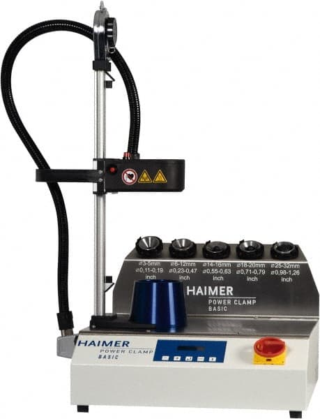 HAIMER - 1/8 to 1-1/4 Inch Shrinking Diameter Range with First Coil, Carbide and High Speed Steel Shrink Fit Unit - 1.77 Inch Wide, 13.7795 Inch High, 380 to 480 Volts - Exact Tooling