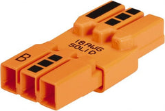 Ideal - 3 Poles, 18 AWG, Luminaire Quick Disconnect - For Use with Nonresidential Fluorescent Luminaires - Exact Tooling