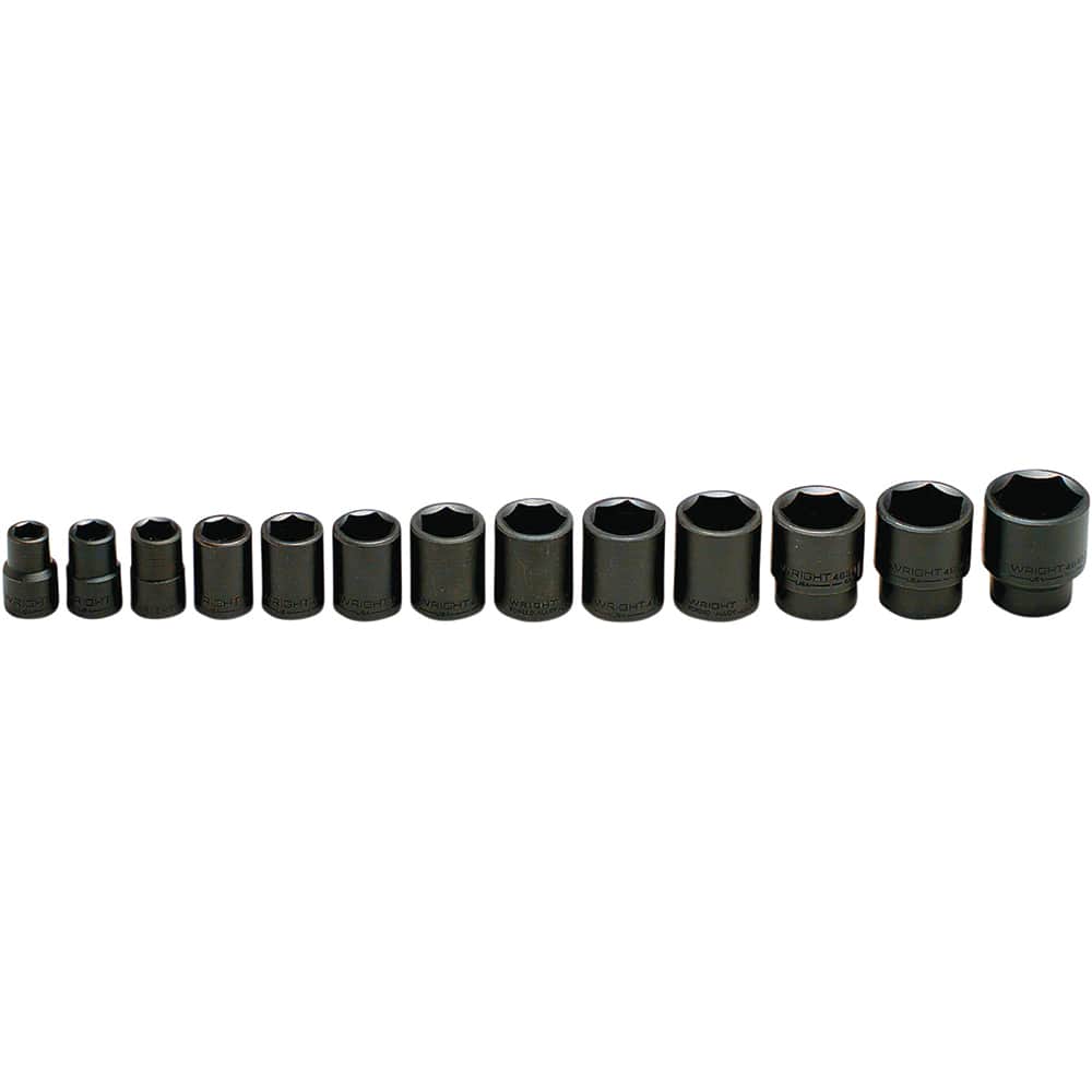 Wright Tool & Forge - 13 Pc 1/2" Drive Impact Socket Set - Exact Tooling
