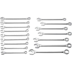 Wright Tool & Forge - 16 Pc, 1-5/16 - 2-1/2", 12-Point Combination Wrench Set - Exact Tooling