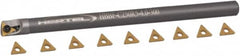 Hertel - 0.3" Min Diam Smallest Bar, 2" Min Diam Largest Bar, Carbide Indexable Boring Bar Set - TD.. Insert, HBBQ Toolholder, 2-1/2" Max Bore Depth, Through Coolant - Exact Tooling
