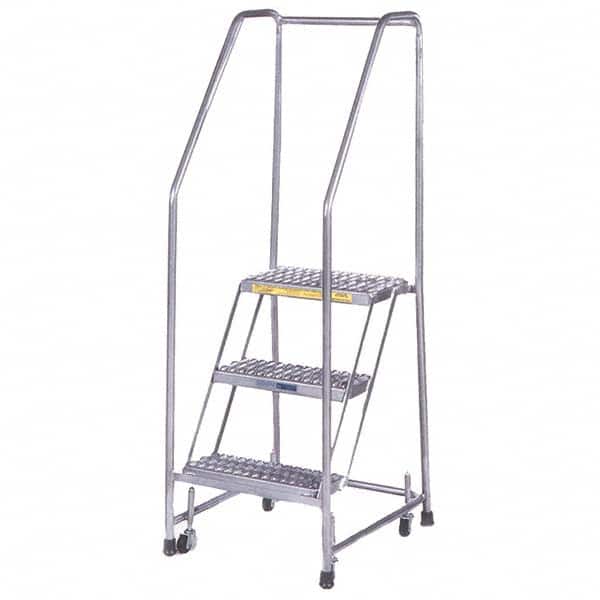 Ballymore - Rolling & Wall Mounted Ladders & Platforms Type: Rolling Style: Spring Loaded Rolling Safety Ladder - Exact Tooling