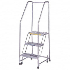 Ballymore - Rolling & Wall Mounted Ladders & Platforms Type: Rolling Style: Spring Loaded Rolling Safety Ladder - Exact Tooling