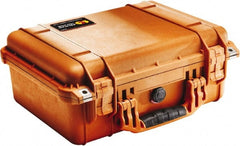 Pelican Products, Inc. - 13" Wide x 6-53/64" High, Clamshell Hard Case - Orange, Polyethylene - Exact Tooling