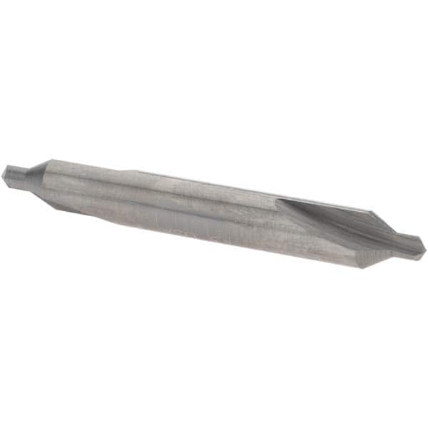 Cleveland - #3 Plain Cut 60° Incl Angle Solid Carbide Combo Drill & Countersink - Exact Tooling