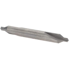 Cleveland - #3 Plain Cut 60° Incl Angle Solid Carbide Combo Drill & Countersink - Exact Tooling