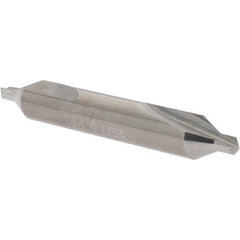Cleveland - #4 Plain Cut 60° Incl Angle Solid Carbide Combo Drill & Countersink - Exact Tooling