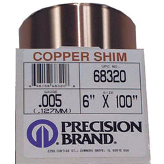 .001X6X100 COPPER SHIM - Exact Tooling