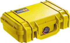 Pelican Products, Inc. - 8-11/32" Wide x 3-25/32" High, Clamshell Hard Case - Yellow, Polyethylene - Exact Tooling