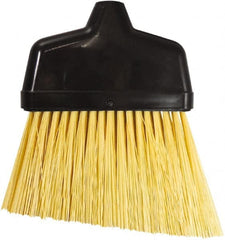 Unger - 6-3/8" Wide, Yellow Synthetic Bristles, Angled Broom - Flagged, Water Resistant - Exact Tooling