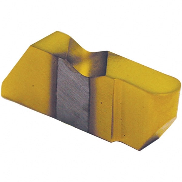 Tool-Flo - 3062FLRD Grade AC3R, 3.18mm Cutting Width Carbide Grooving Insert - 1/4" Max Depth of Cut, Left Hand, 1/16" Corner Radius, TiAlN Finish - Exact Tooling
