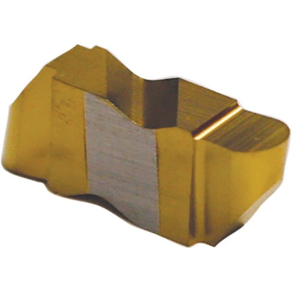 Tool-Flo - 3047FLRP Grade AC3R, 2.39mm Cutting Width Carbide Grooving Insert - 4.57mm Max Depth of Cut, Right Hand, 1.19mm Corner Radius, TiAlN Finish - Exact Tooling