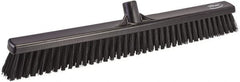 Vikan - 24.5" Combo Duty Polyester Push Broom - 2-3/4" Bristle Length, Plastic Block, European Threaded Handle Connection, Handle Sold Separately - Exact Tooling