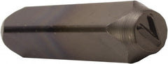C.H. Hanson - Letter V Machine Made Individual Steel Stamp - 1/2" Character - Exact Tooling