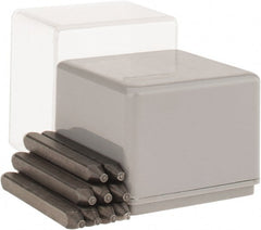 C.H. Hanson - 9 Piece, 1/32" Character Steel Stamp Set - Figures, Heavy Duty - Exact Tooling