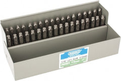 C.H. Hanson - 36 Piece, 1/16" Character Steel Stamp Set - Letters & Figures, Heavy Duty - Exact Tooling