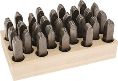 C.H. Hanson - 27 Piece, 5/8" Character Steel Stamp Set - Letters, Heavy Duty - Exact Tooling