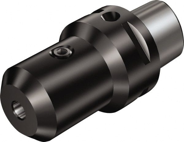 Sandvik Coromant - C6;12 System Size, Modular Tool Holding System Adapter - 60mm Projection, 32mm Body Diam, 98mm OAL, Through Coolant - Exact Tooling
