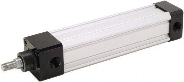 ARO/Ingersoll-Rand - 5" Stroke x 1-1/2" Bore Double Acting Air Cylinder - 3/8 Port, 7/16-20 Rod Thread, 250 Max psi, 185°F - Exact Tooling
