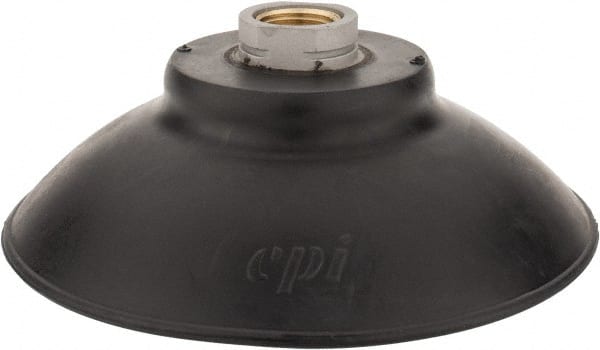 De-Sta-Co - 3/8 NPT Female Port, Flat, Vertical Vacuum Pad - Nitrile - Exact Tooling