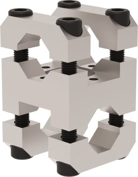 De-Sta-Co - Aluminum Transition Bracket - 104.8mm OAL, Use with BodyBuilder End Effector Systems, Includes Alignment Nuts - Exact Tooling