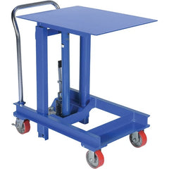 Vestil - 2,000 Lb Capacity Manual Post Lift Table - 36" to 60" Lift Height, 30" Platform Length x 24" Platform Width - Exact Tooling