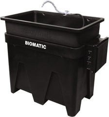 Graymills - Free Standing Water-Based Parts Washer - 30 Gal Max Operating Capacity, HDPE Tank, 43" Long - Exact Tooling