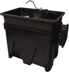 Graymills - Free Standing Water-Based Parts Washer - 30 Gal Max Operating Capacity, HDPE Tank, 43" Long - Exact Tooling