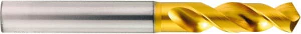 OSG - 4.75mm 120° Spiral Flute Vanadium High Speed Steel Screw Machine Drill Bit - TiAlN Finish, Right Hand Cut, 24mm Flute Length, 68mm OAL, Four Facet Point - Exact Tooling