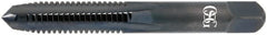 OSG - 1/2-13 UNC 4 Flute TiCN Finish High Speed Steel Straight Flute Standard Hand Tap - Plug, Right Hand Thread, 3-3/8" OAL, 1-21/32" Thread Length, H11 Limit, Oversize - Exact Tooling